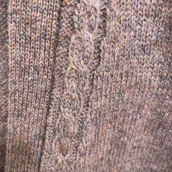 Outback Red Cardigan Womens L Marled Dark Lavender Grandpa VNeck Button Closure - Picture 14 of 14